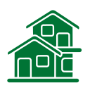 Icon of green houses